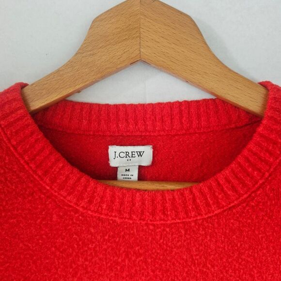 J. Crew Color Block Sweater | Cozy Wool Blend Crewneck Women’s M Fair Trade - Picture 3 of 8